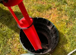 client photo septic inspection